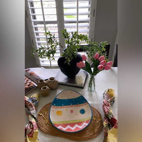 Temp-tations By Tara Old World "Easter Egg Hunt" Large Platter 14.5"x11"… - Picture 1 of 6